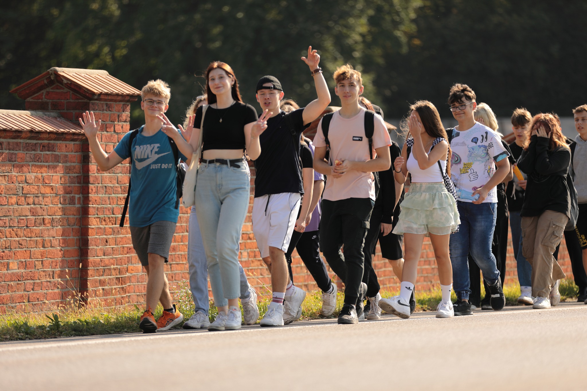 Pierwszoklasiści z ZS nr 2 i integracja w Kozłówce