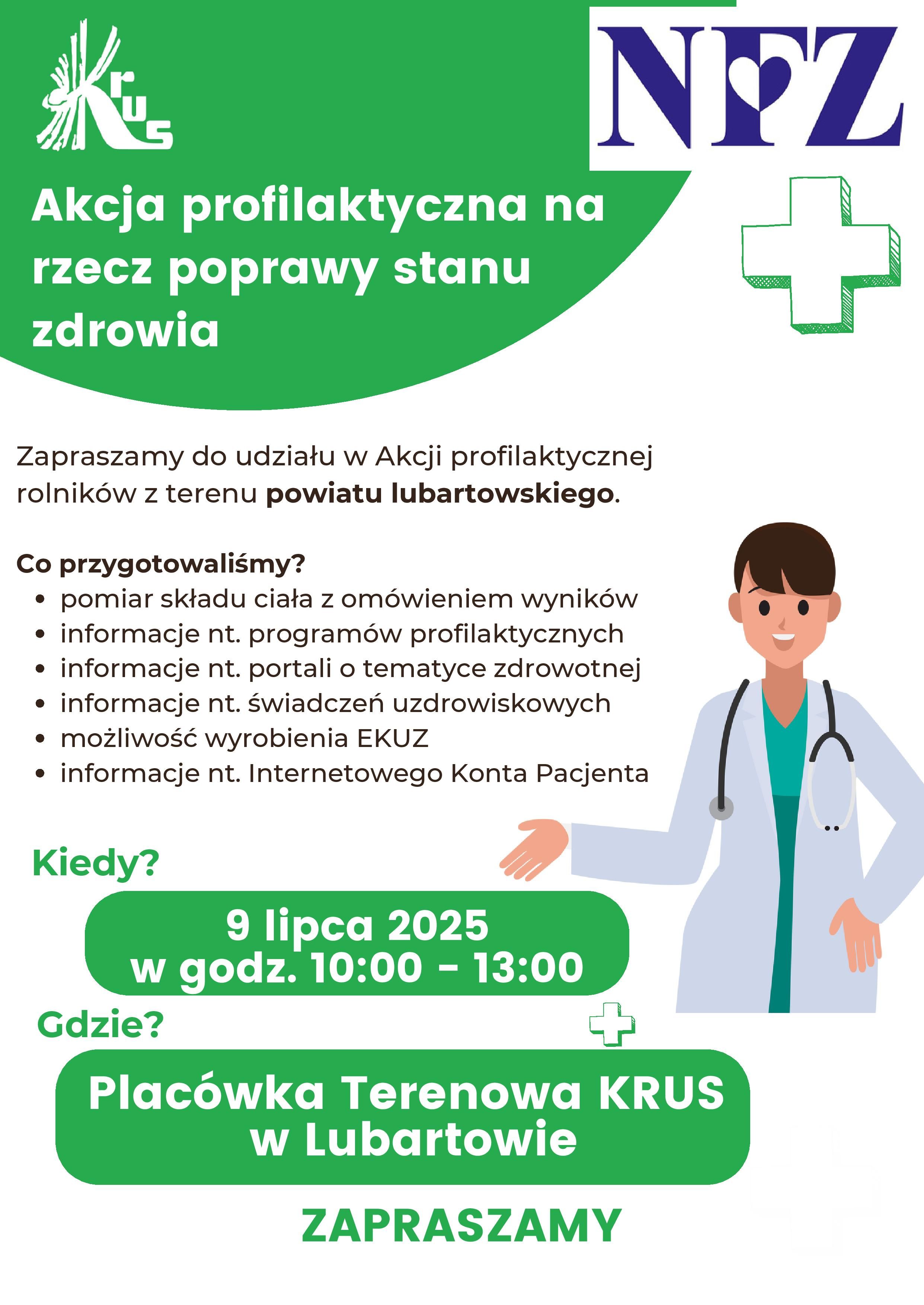 Akcja profilaktyczna na rzecz poprawy stanu zdrowia