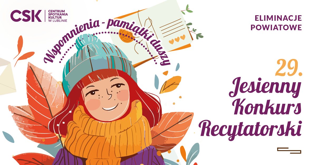 Weź udział w Jesiennym Konkursie Recytatorskim