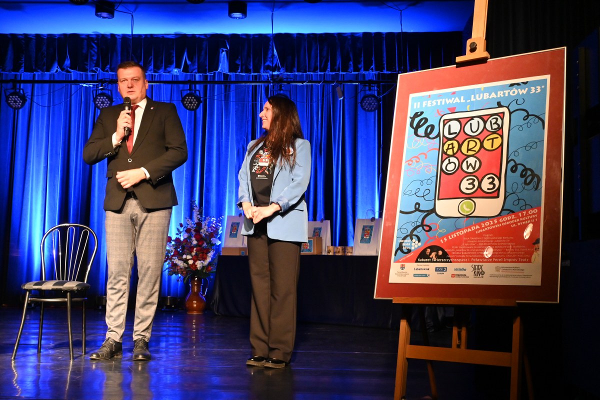 Lubartów pełen śmiechu i literackich niespodzianek – II Festiwal „Lubartów 33” za nami