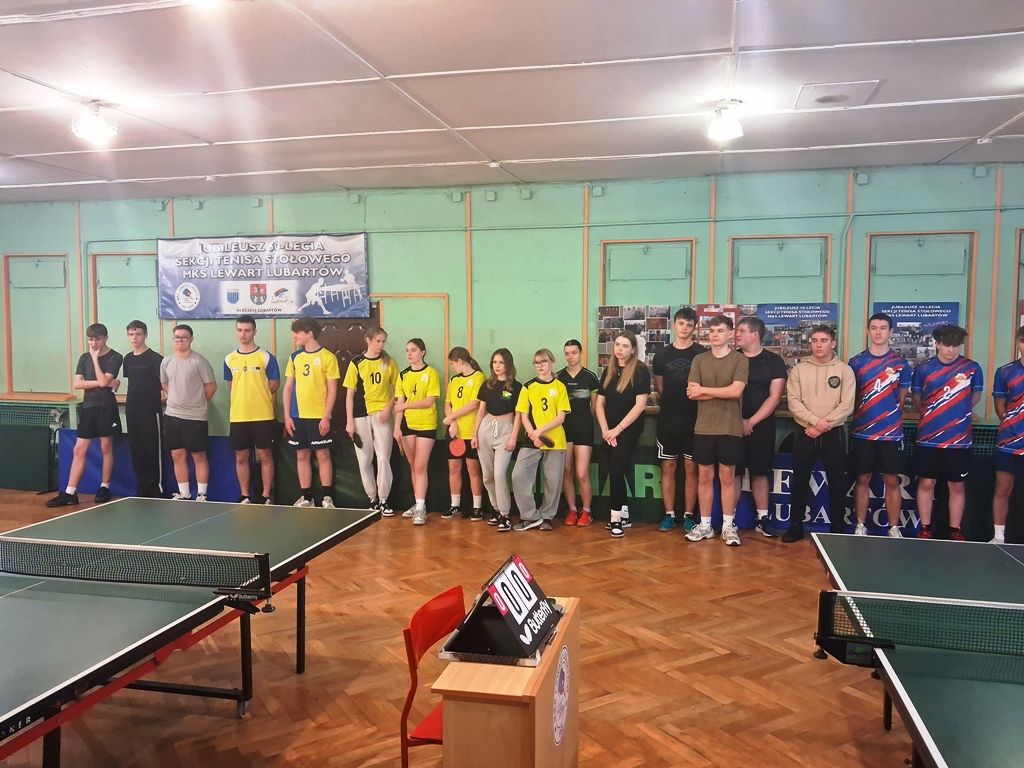 Złoto dla dziewcząt, srebro dla chłopców – sukces II LO w tenisie stołowym