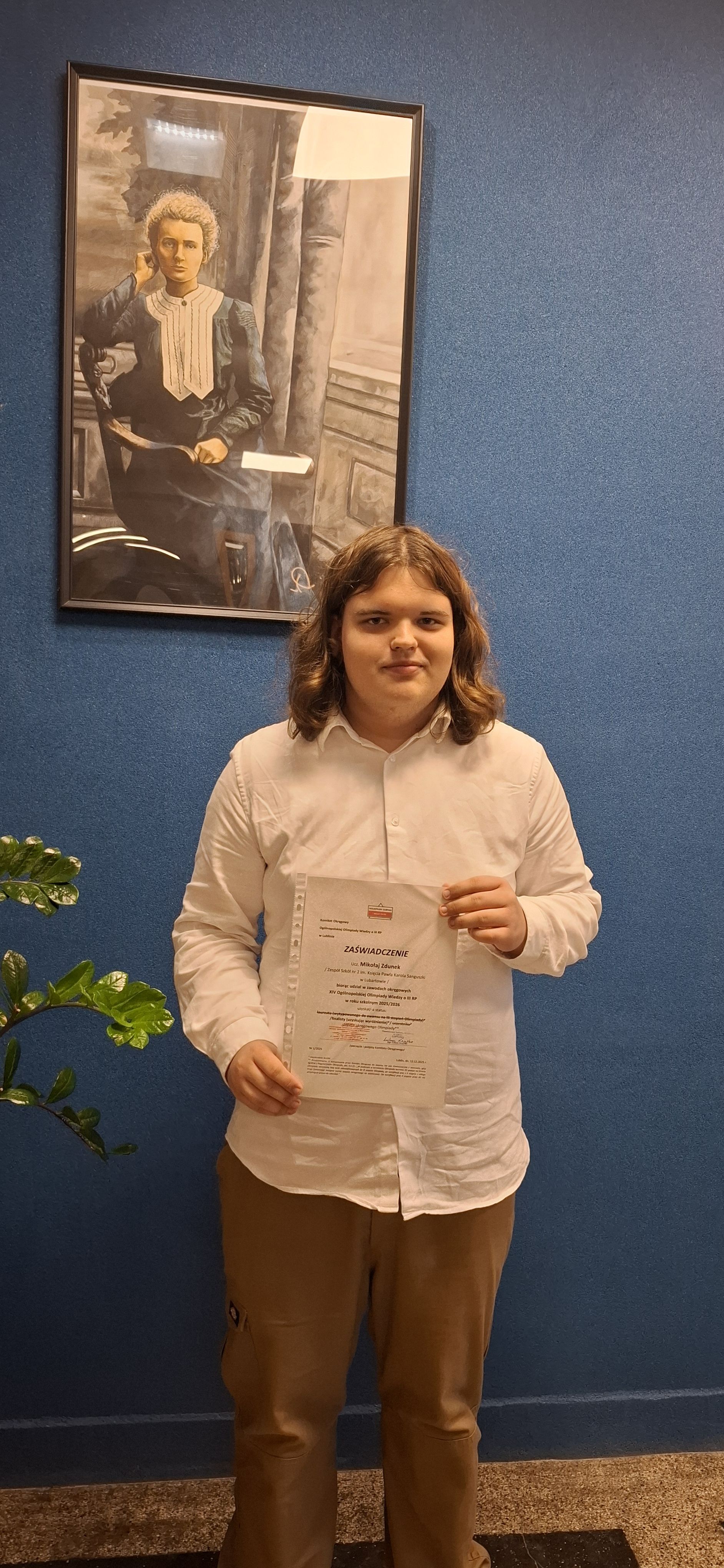 Uczeń I LO z indeksem na studia