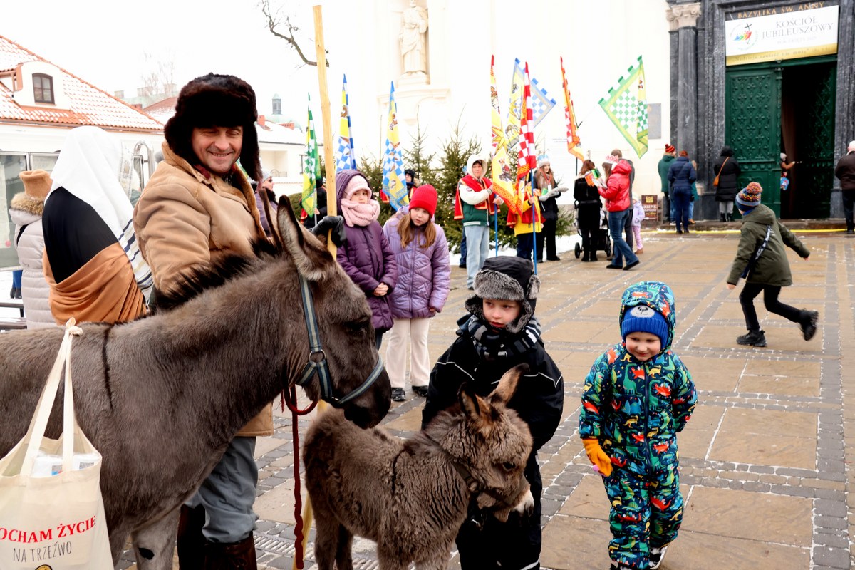Orszak Trzech Króli przeszedł ulicami miasta. Żywe osiołki i barwne inscenizacje