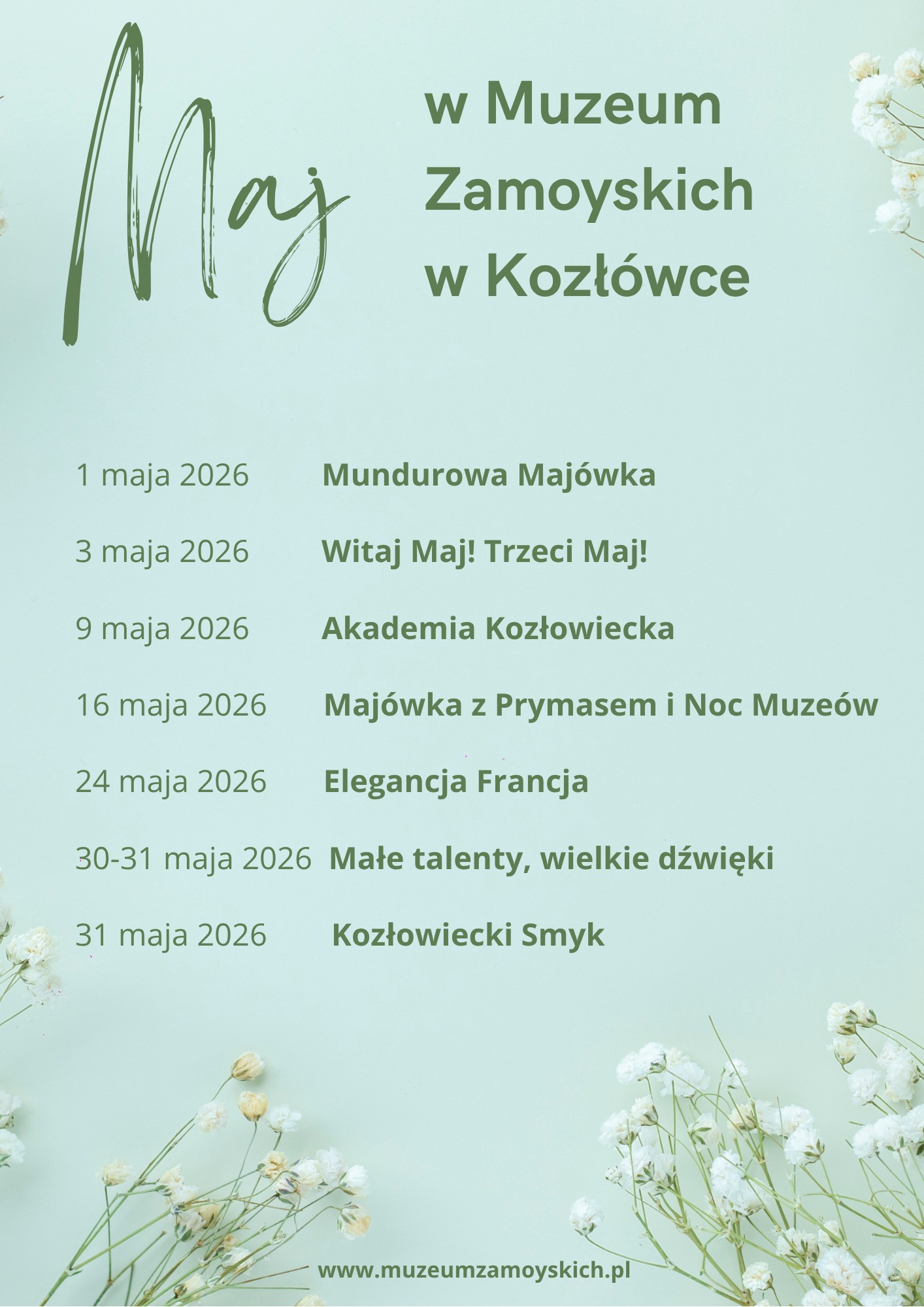 Majowe wydarzenia w Kozłówce
