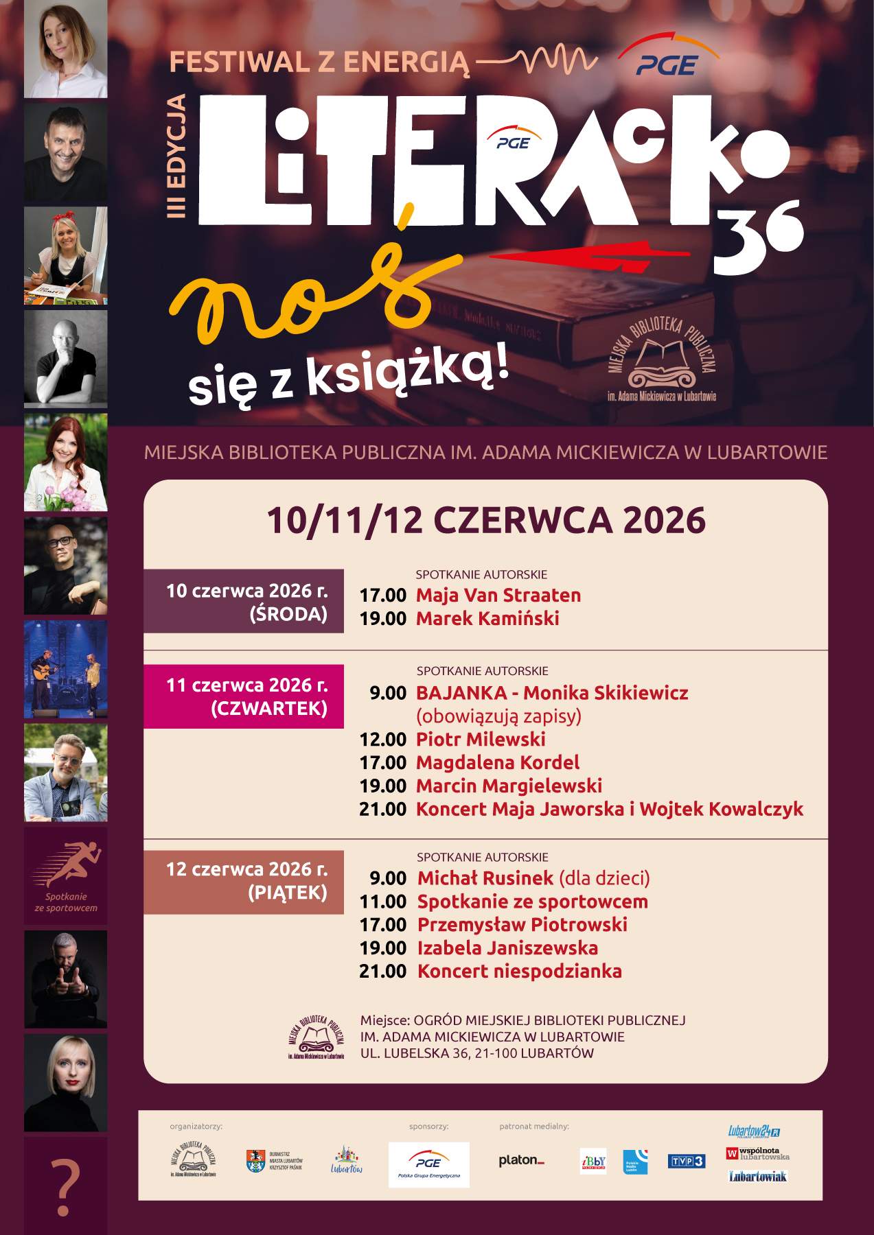 Festiwal „Literacko 36 – noś się z książką!”