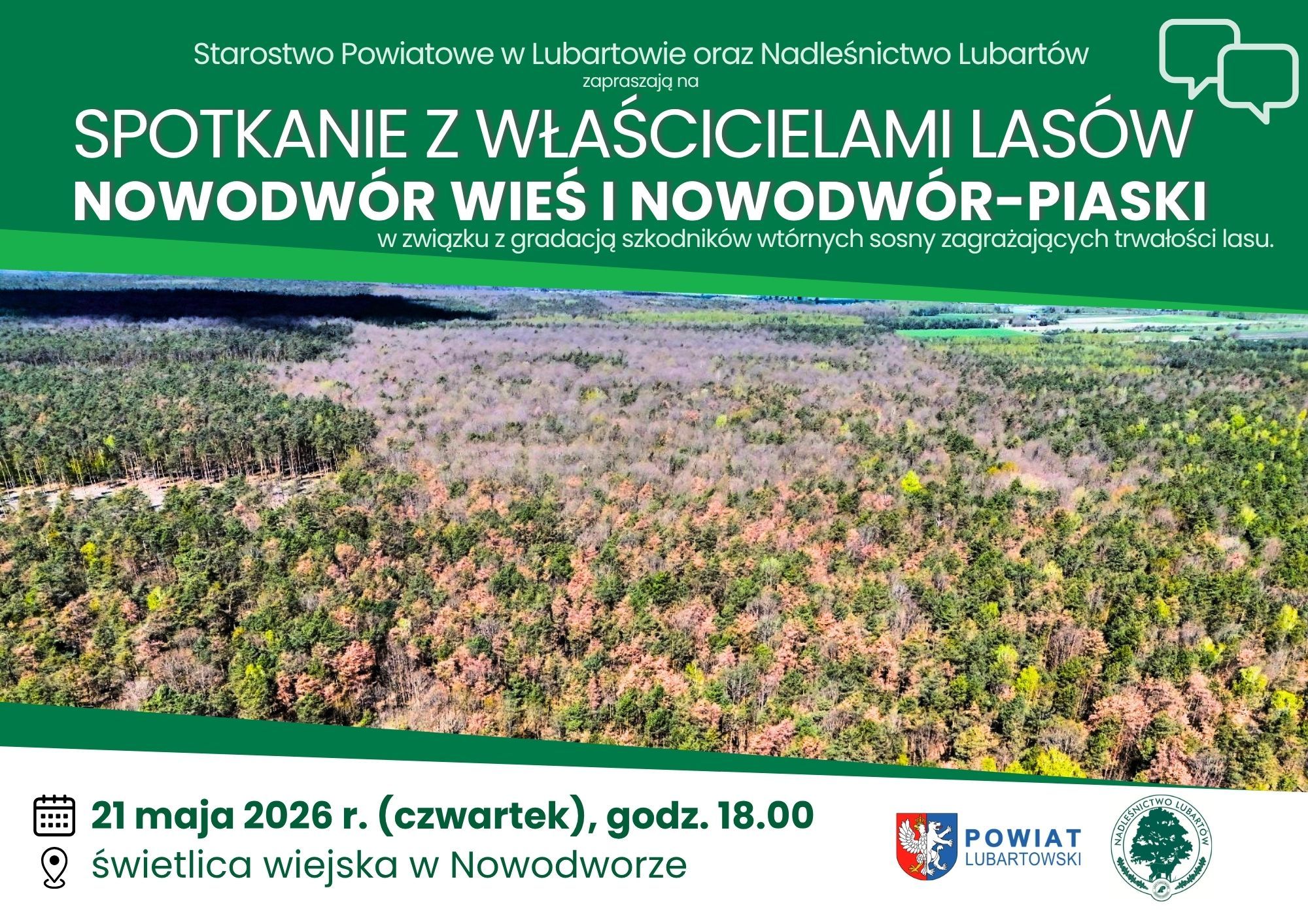 Spotkanie z właścicielami lasów w Nowodworze Wieś i Nowodworze Piaski