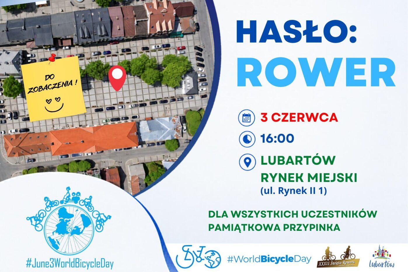 Lubartów świętuje dziś Światowy Dzień Roweru. Mieszkańcy spotkają się na rynku