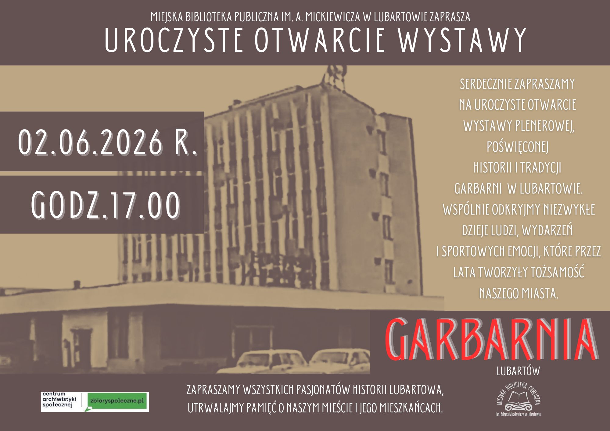 Wystawa plenerowa o historii Garbarni już 2 czerwca