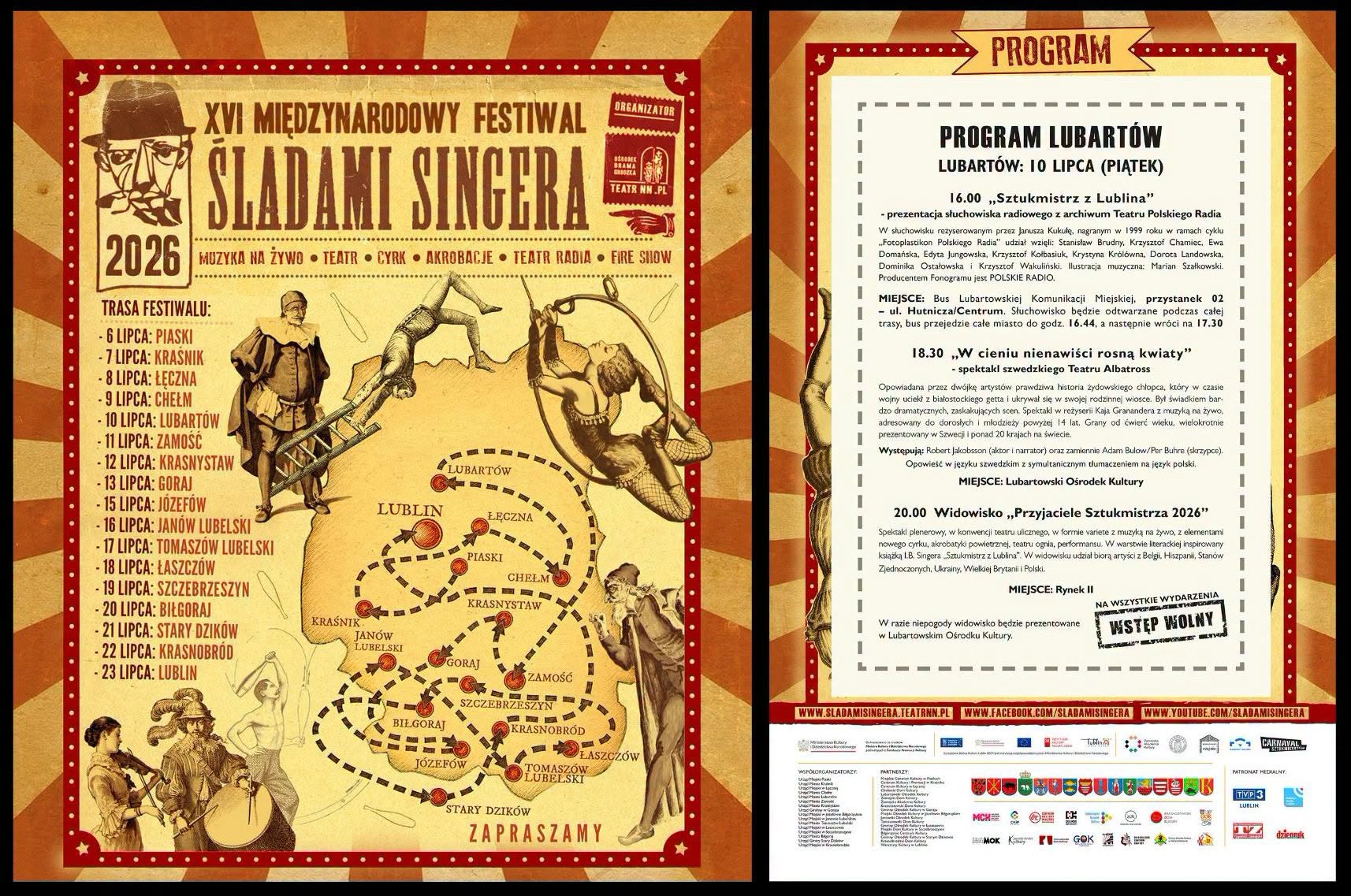 W przyszłym tygodniu Festiwal „Śladami Singera”