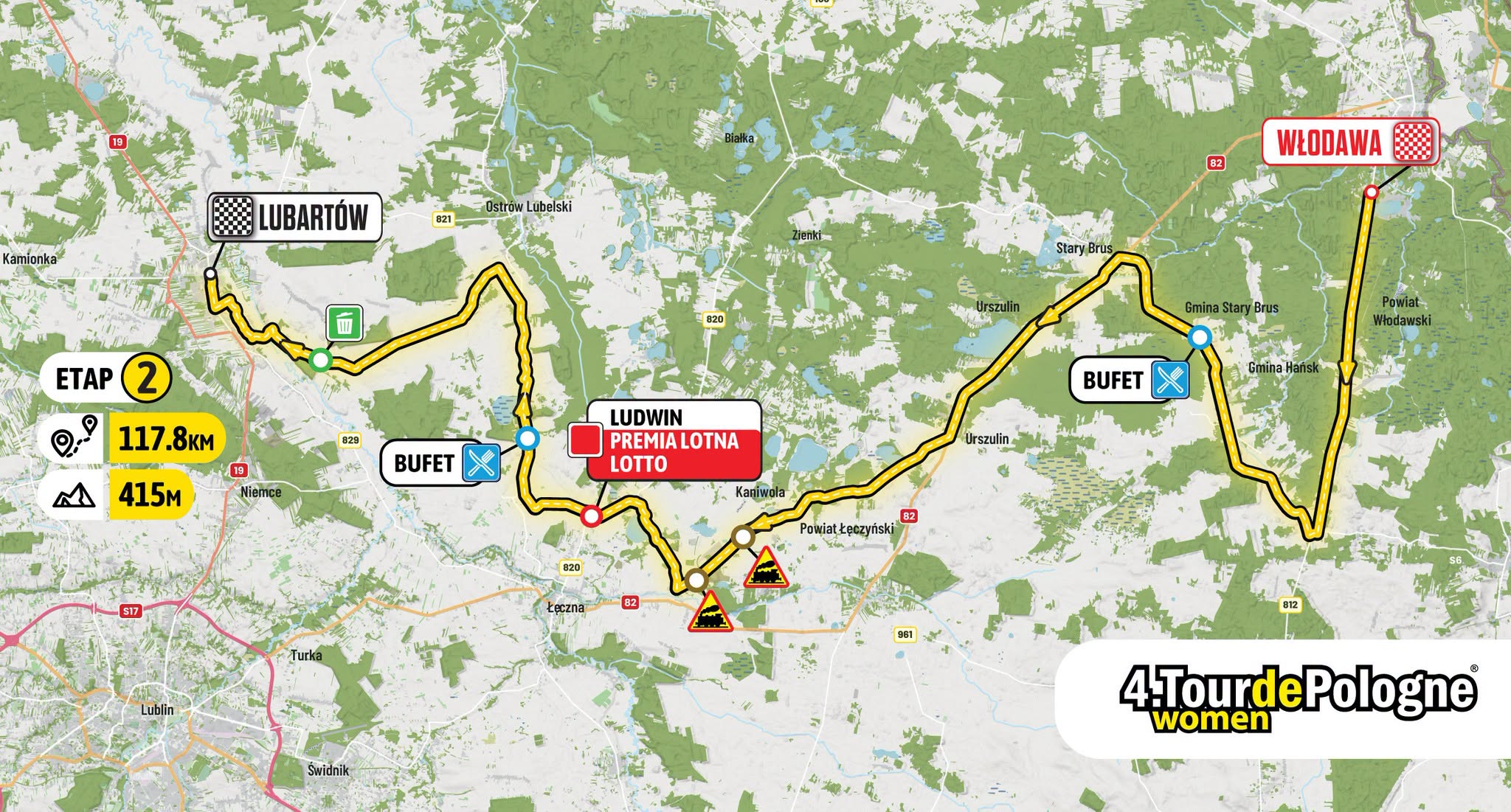 Tour de Pologne Women w Lubartowie. Utrudnienia rozpoczną się już w piątek