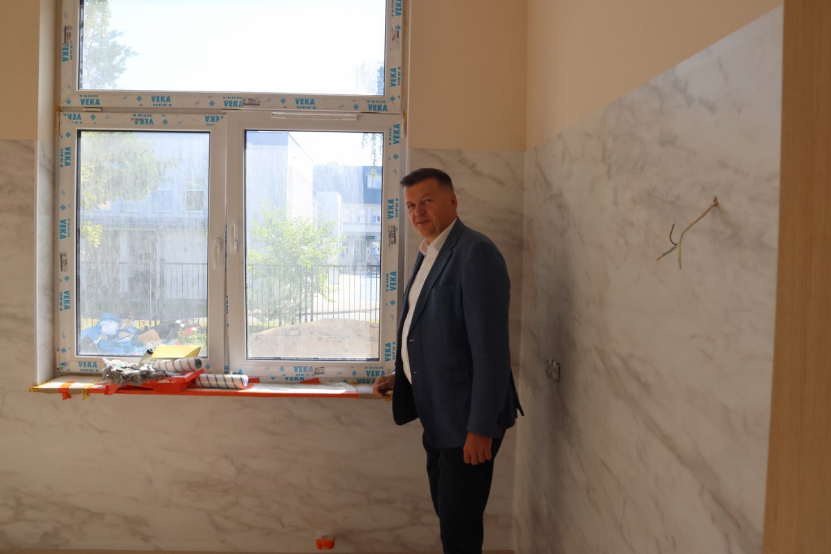 Hospicjum w Lubartowie coraz bliżej otwarcia. Burmistrz odwiedził plac budowy