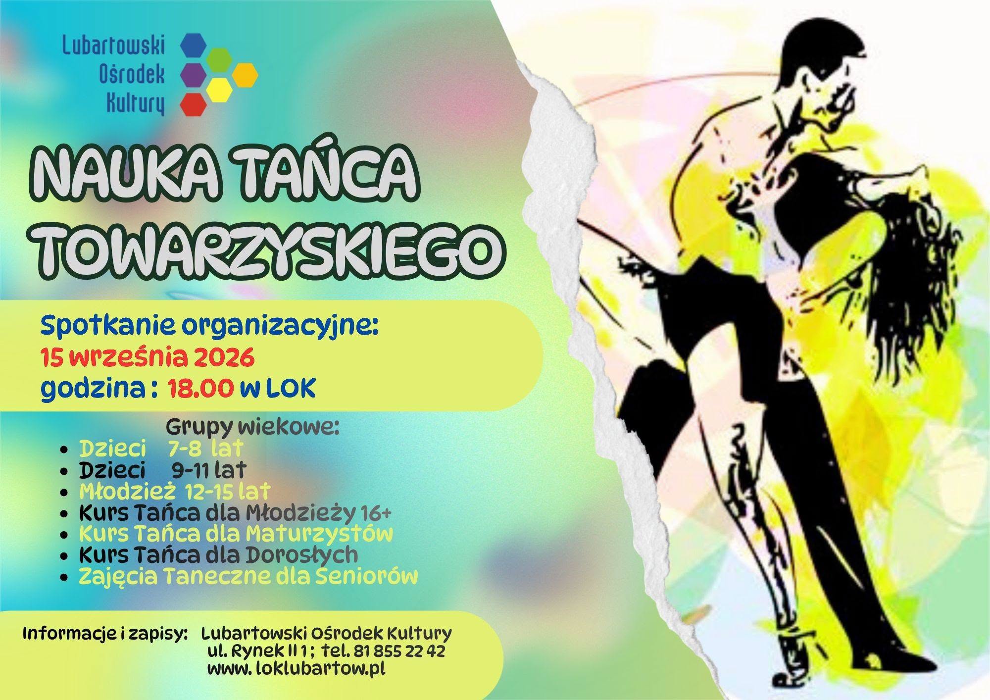 Nauka tańca towarzyskiego w LOK