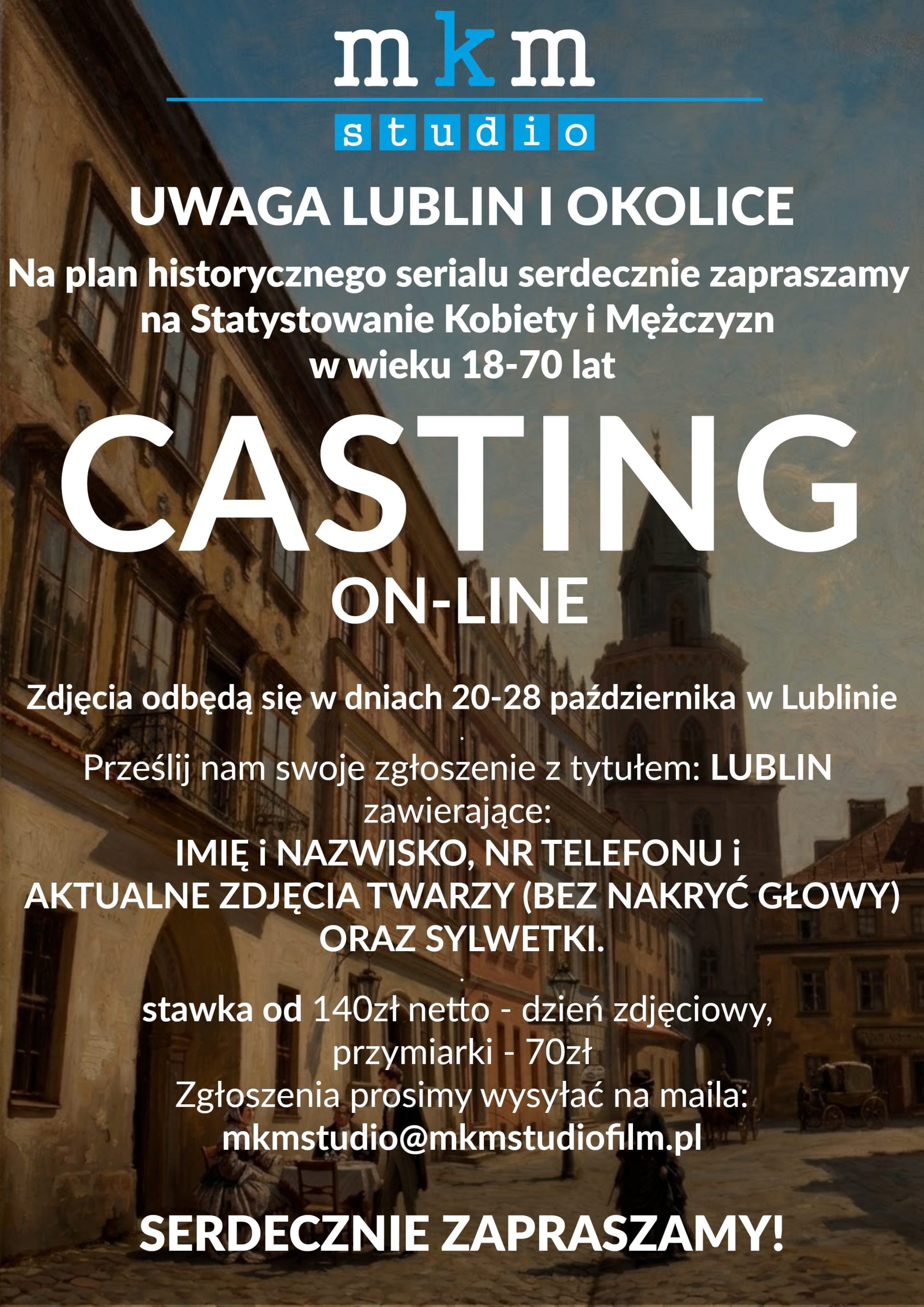 Zostań statystą w serialu historycznym