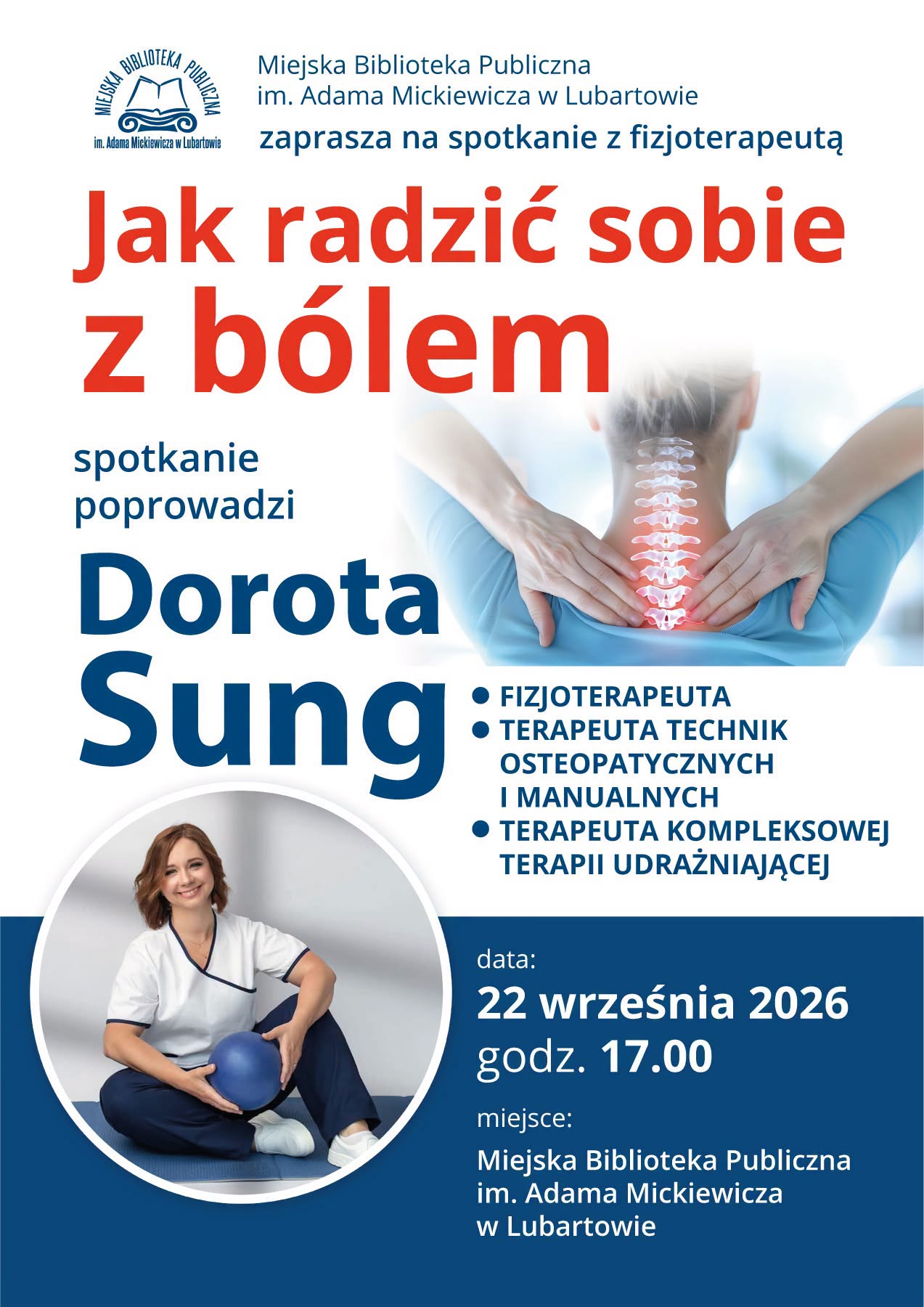 Spotkanie z fizjoterapeutką w bibliotece