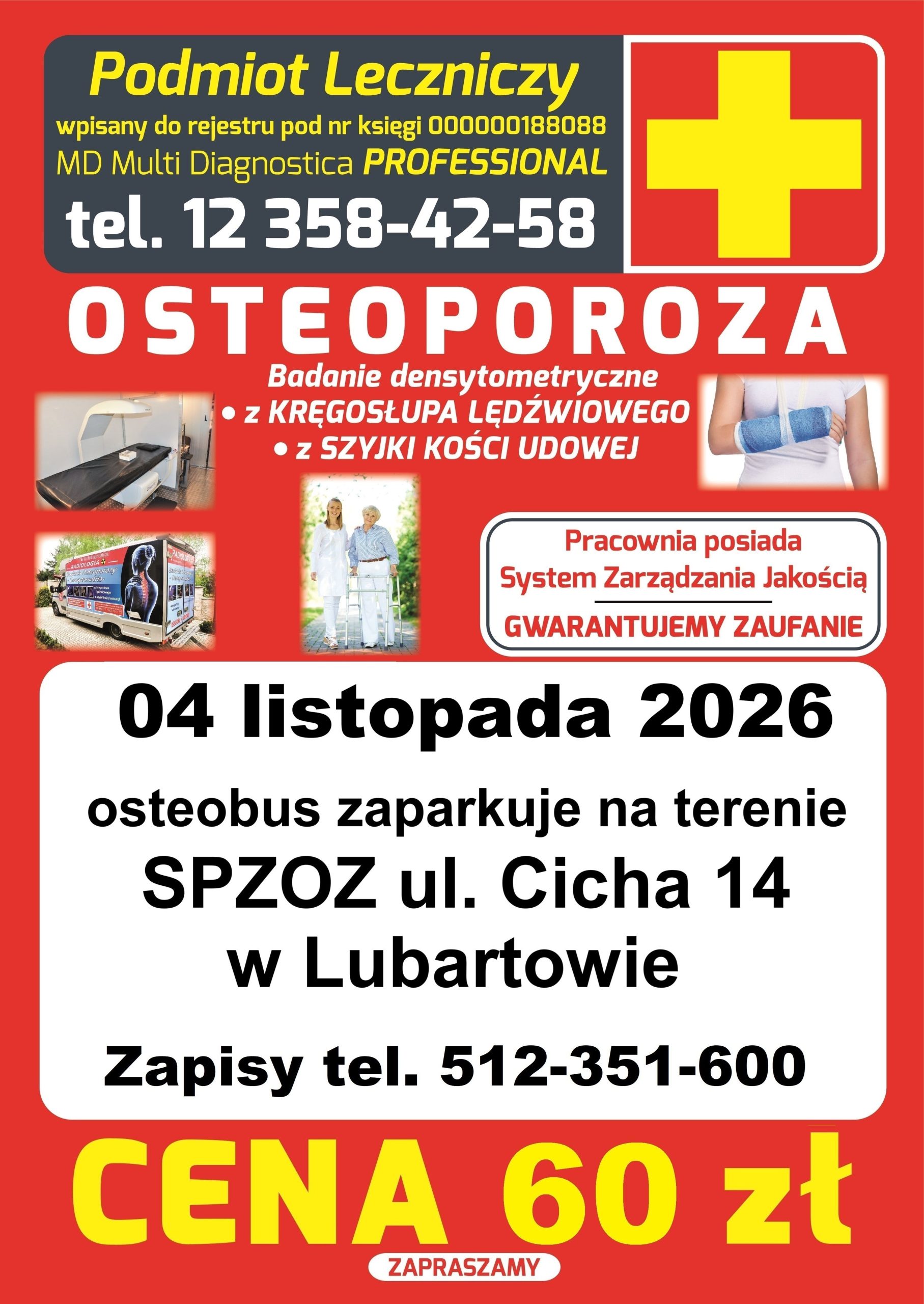 Badanie osteoporozy w Lubartowie