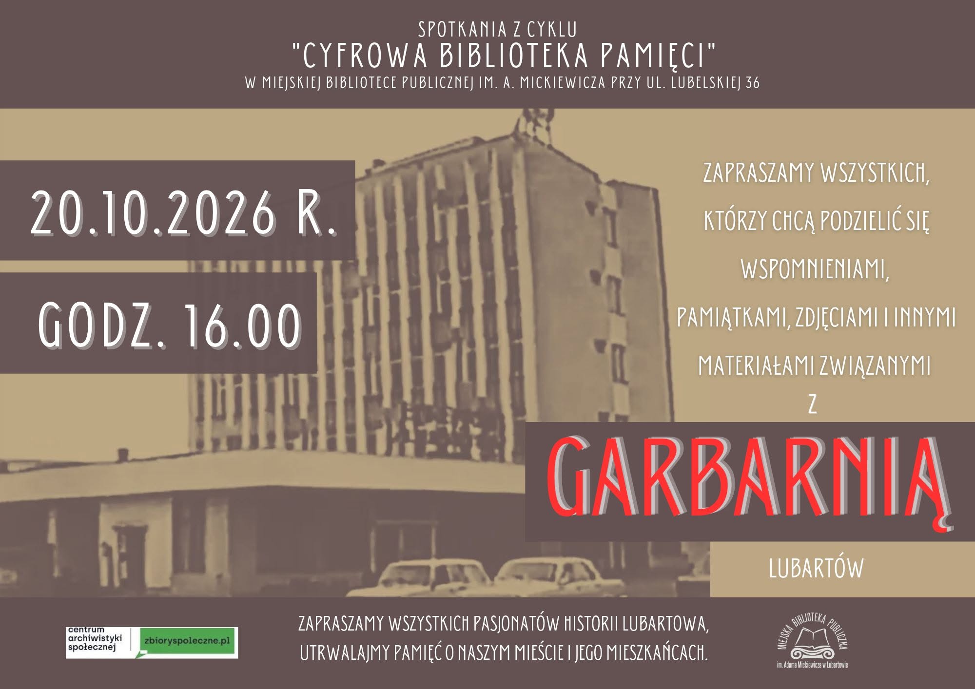 „Cyfrowa Biblioteka Pamięci”