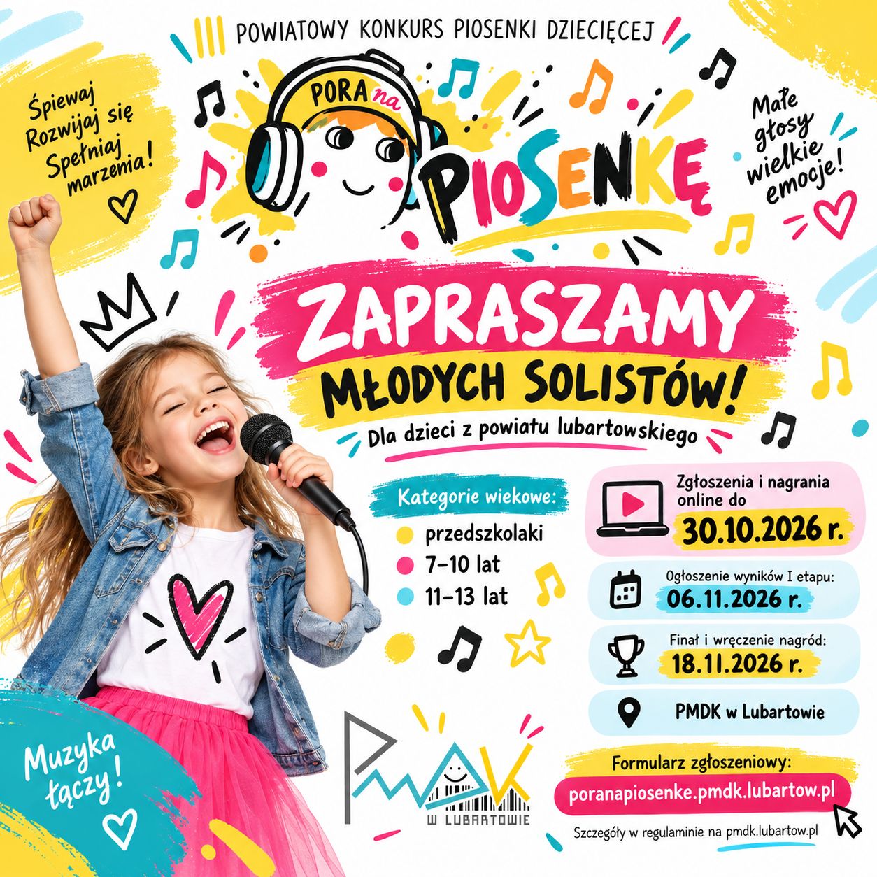 „Pora na Piosenkę”- konkurs dla młodych wokalistów