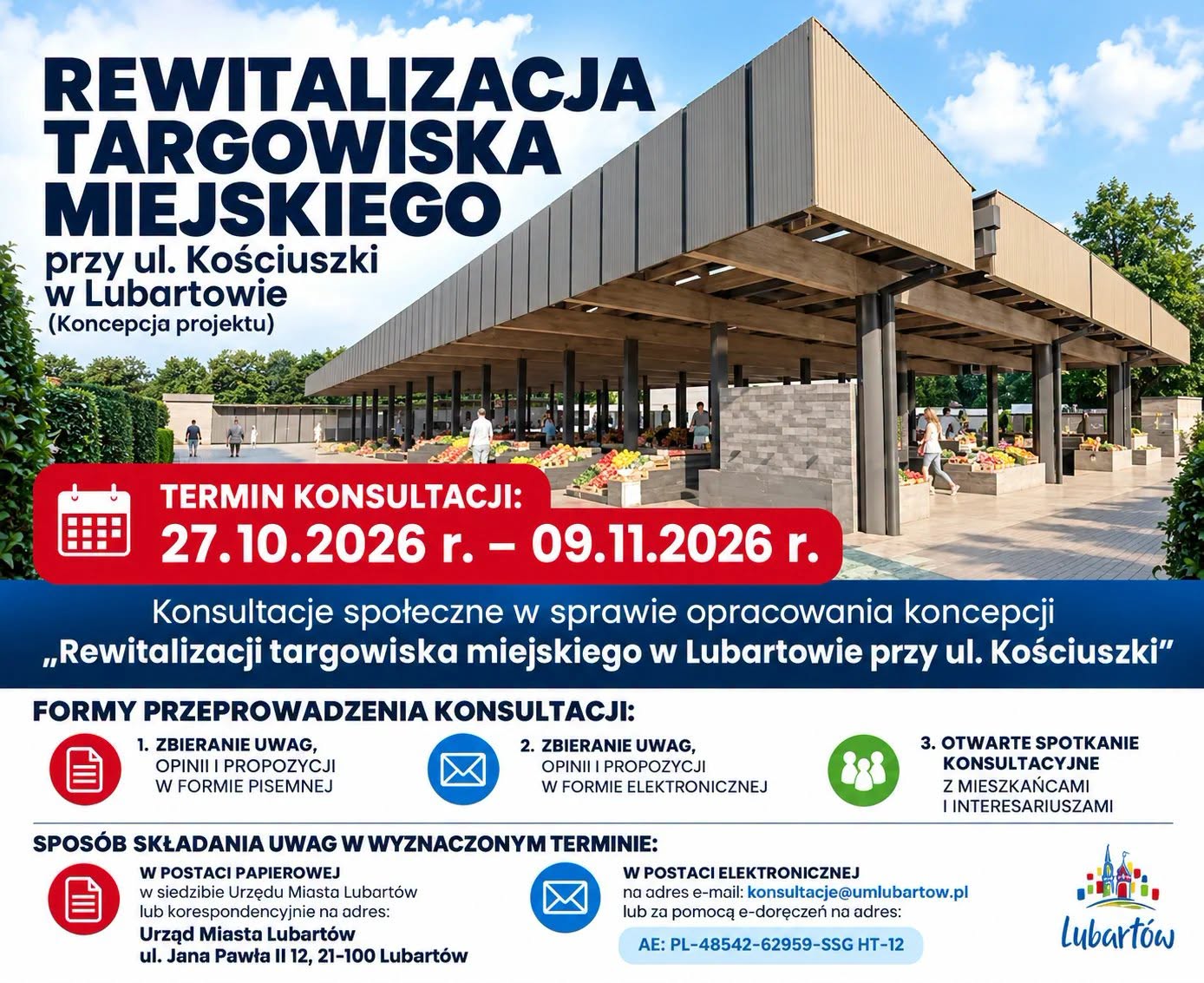 Konsultacje społeczne w sprawie rewitalizacji i rozbudowy targowiska